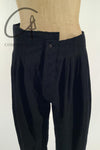 marc le bihan wool long pants 1422 black